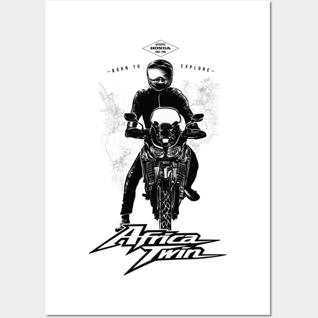 Africa Twin Wall Art by Kelimok